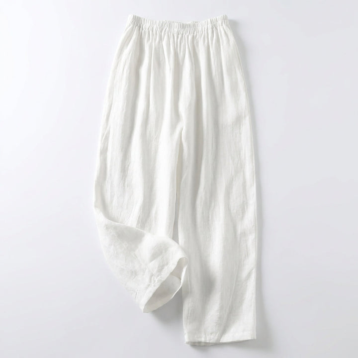 Women's Wide-Leg Trousers with Elastic Waistband