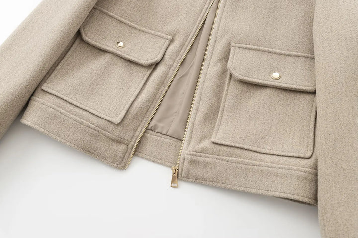 Women's Zip-Front Bomber Jacket