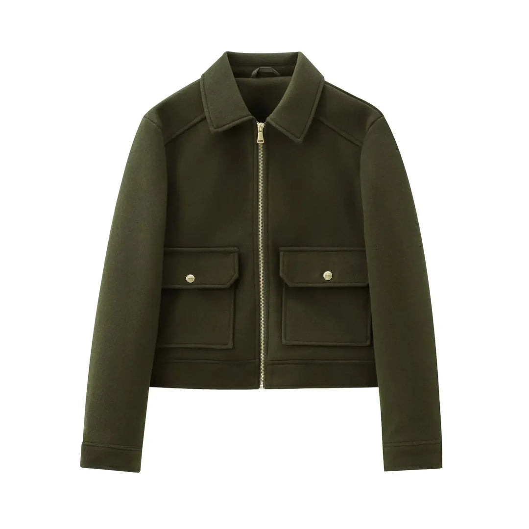 Women's Zip-Front Bomber Jacket