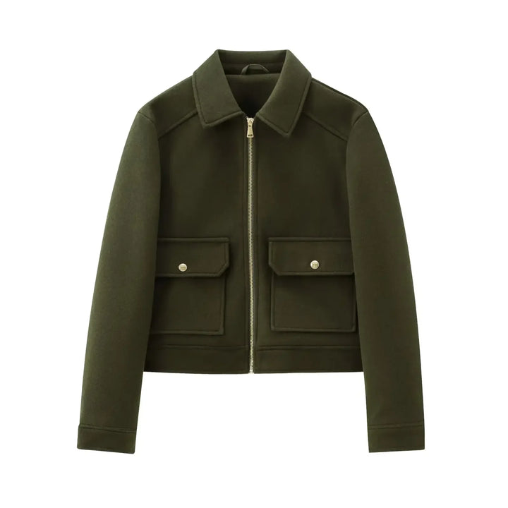 Women's Zip-Front Bomber Jacket