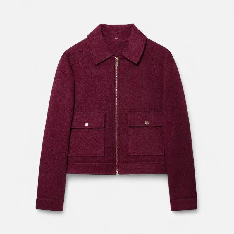 Women's Zipped Coat with Pockets
