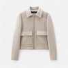 Women's Zipped Coat with Pockets