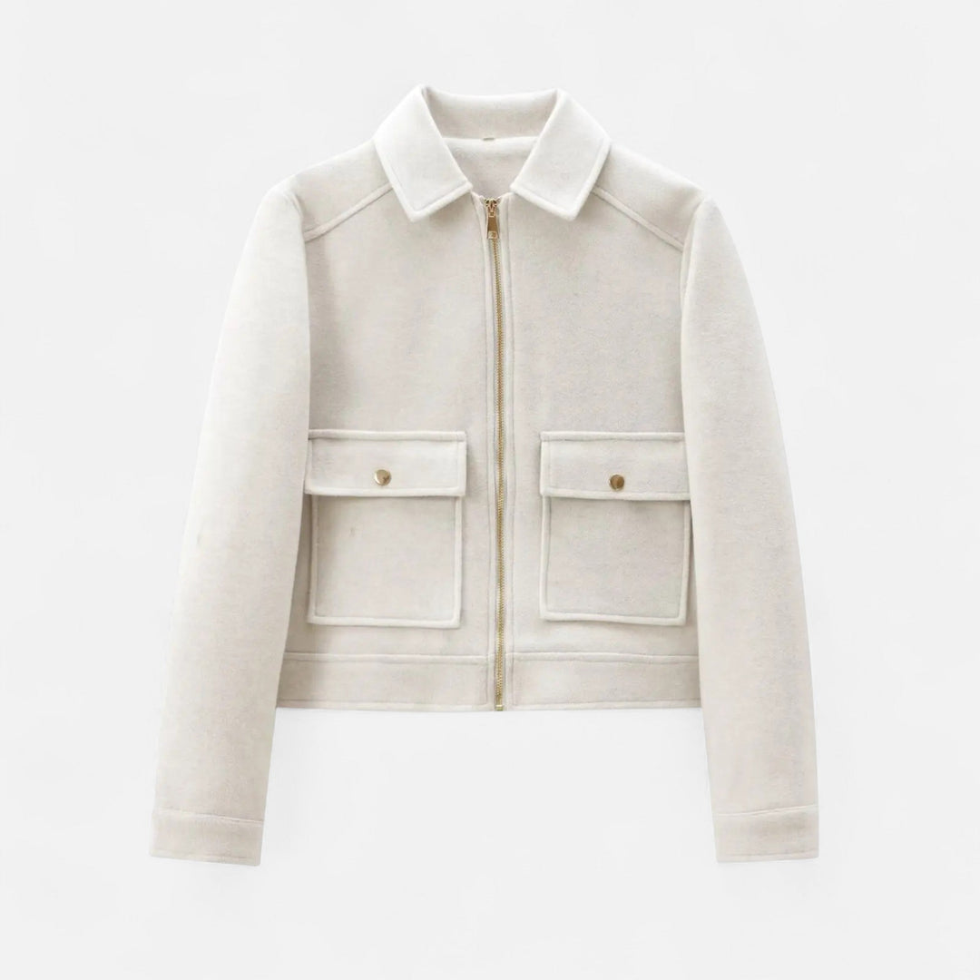 Women's Zipped Coat with Pockets
